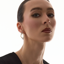 Load image into Gallery viewer, Enamel Arabesque Void Earrings