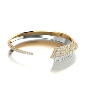 Palm Bangle - Full Diamonds - Azza Fine Jewellery
