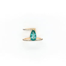 Load image into Gallery viewer, Love Ring - Emerald - Azza Fine Jewellery
