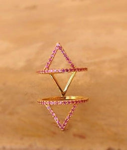 Hama Pyramid Rings - Azza Fine Jewellery